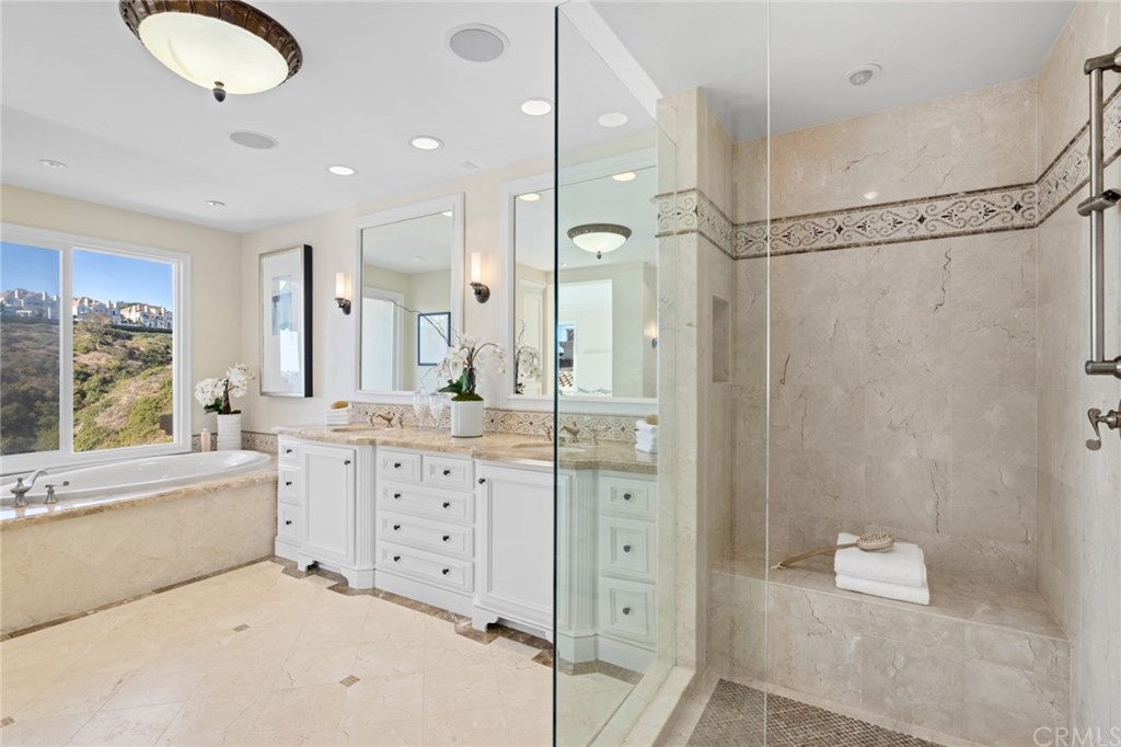 12 Sugar Pine Road Newport Coast, CA 92657 - Photo 24 of 45 Masterbathroom with view.