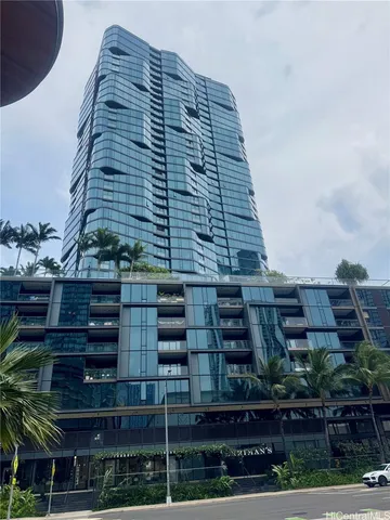 a front view of a building