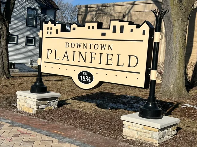 a view of a sign board