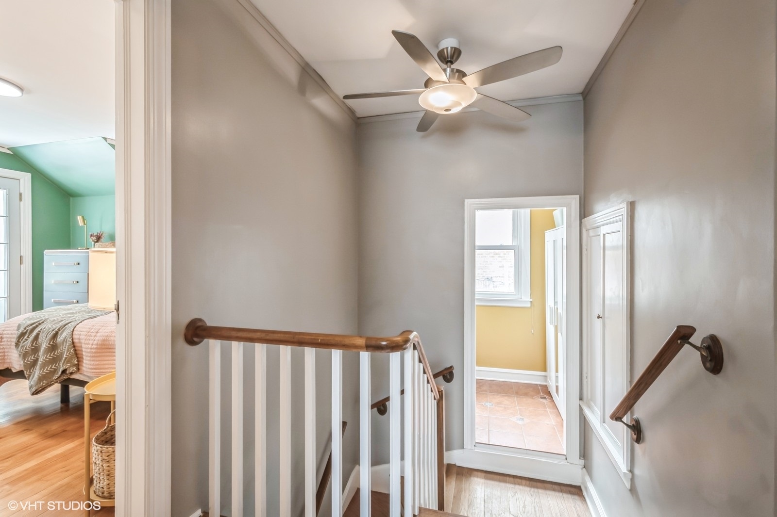 2107 Ewing Avenue Evanston, IL 60201 - Photo 19 of 36 a view of a hallway with a large window and entryway
