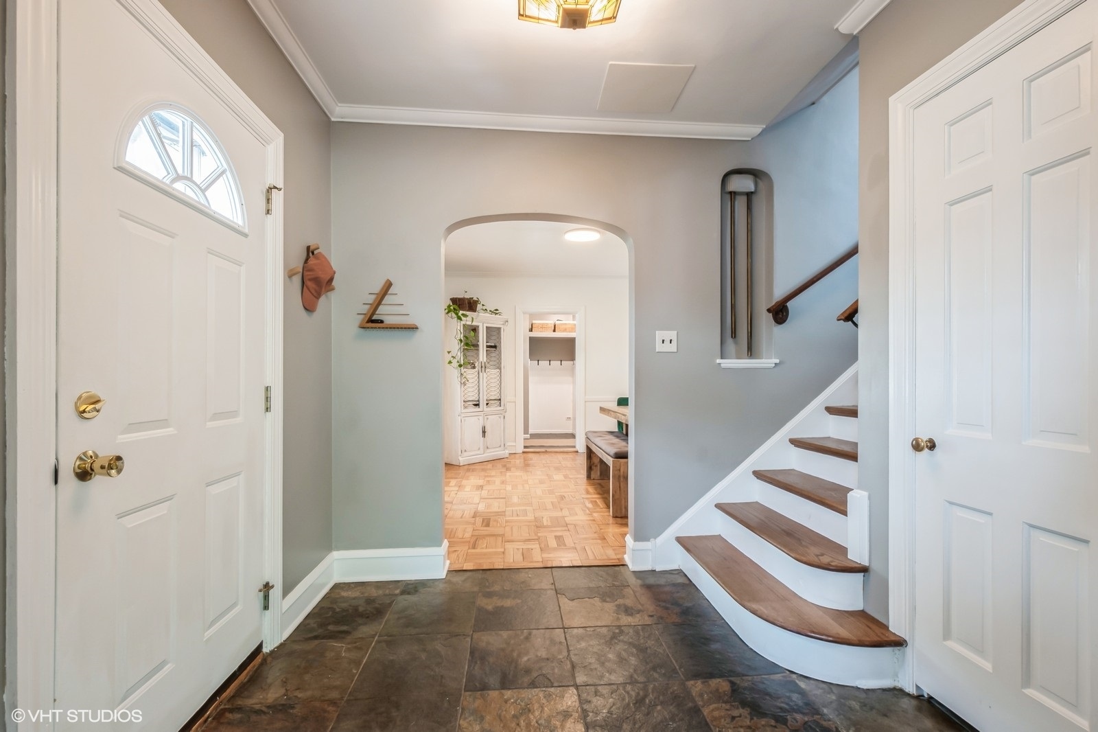 2107 Ewing Avenue Evanston, IL 60201 - Photo 7 of 36 a view of an entryway with wooden floor