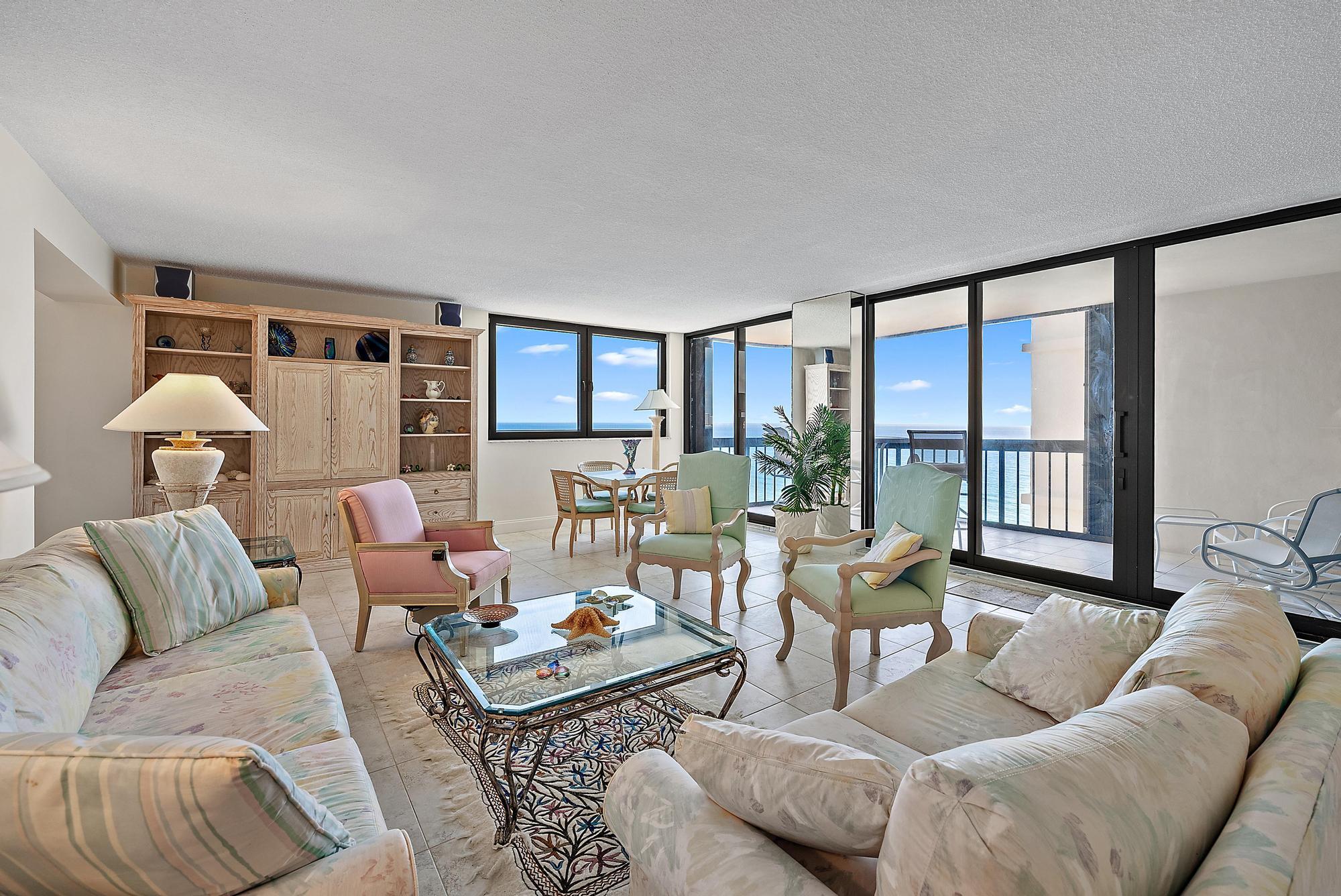 5380 North Ocean Drive, Unit 12F Singer Island, FL 33404 - Photo 2 of 55 Living Room