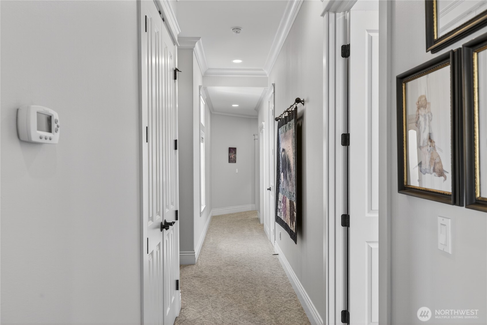 1908 29th Place Anacortes, WA 98221 - Photo 23 of 40 a view of a hallway with wooden floor and closet