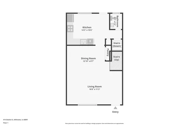 $388,000 | 414 Skokie Court, Wilmette, IL 60091