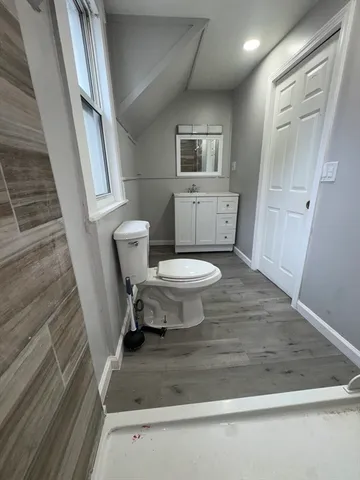 a view of a bathroom with a sink and a toilet
