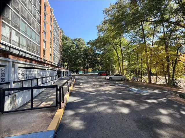 a view of a balcony door