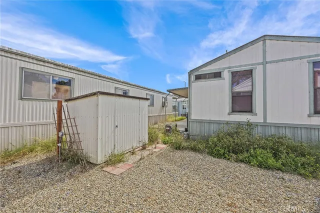 a backyard of a house
