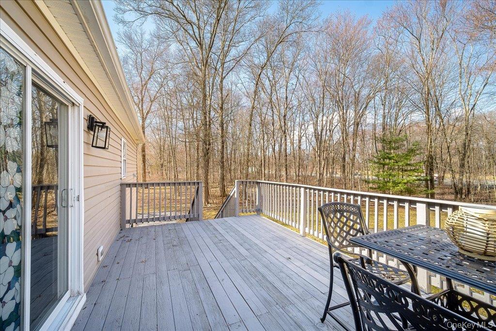 237 South Ohioville Road New Paltz, NY 12561 - Photo 28 of 48 a view of backyard with a deck and wooden floor
