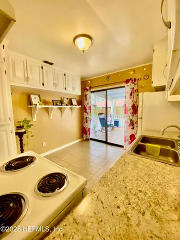 a view of a lake with houses