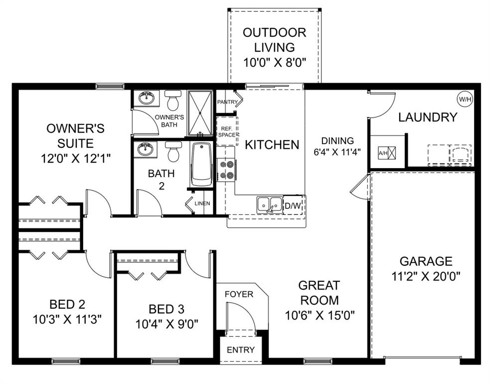1229 Southwest San Antonio Avenue Port St. Lucie, FL 34953 - Photo 3 of 31 a picture of a floor plan