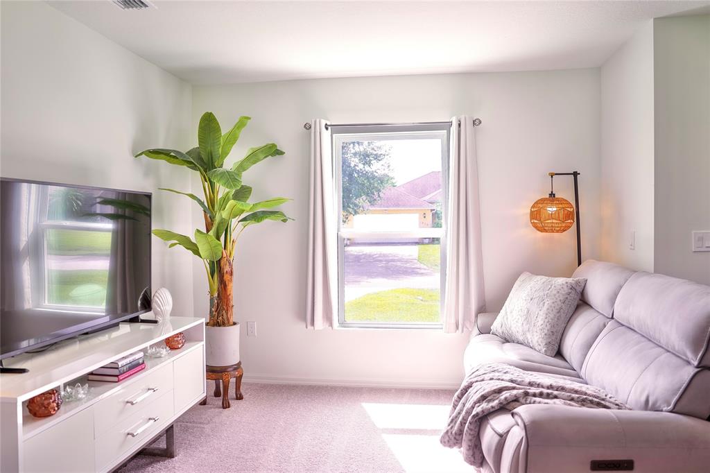 1229 Southwest San Antonio Avenue Port St. Lucie, FL 34953 - Photo 5 of 31 a living room with furniture and a potted plant
