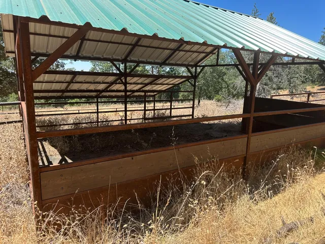 a view of a backyard of a house