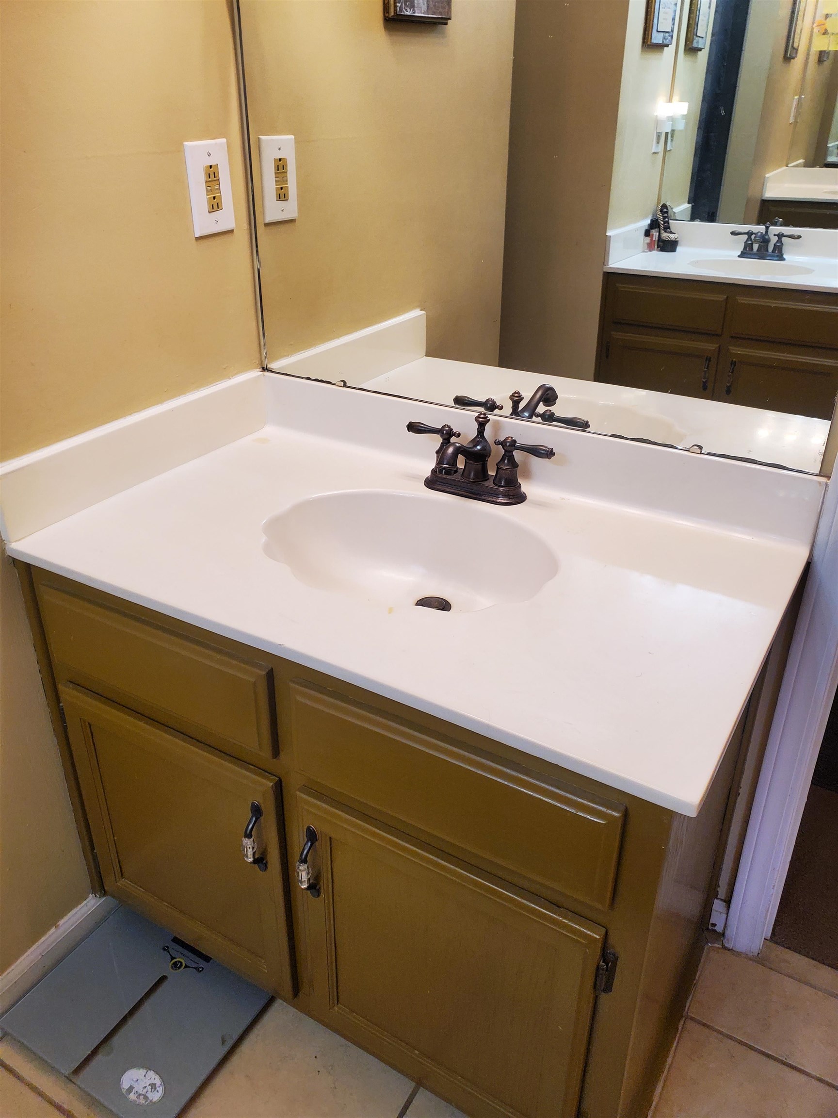 6769 Ross Ridge Drive Memphis, TN 38141 - Photo 18 of 25 a bathroom with a sink and a mirror