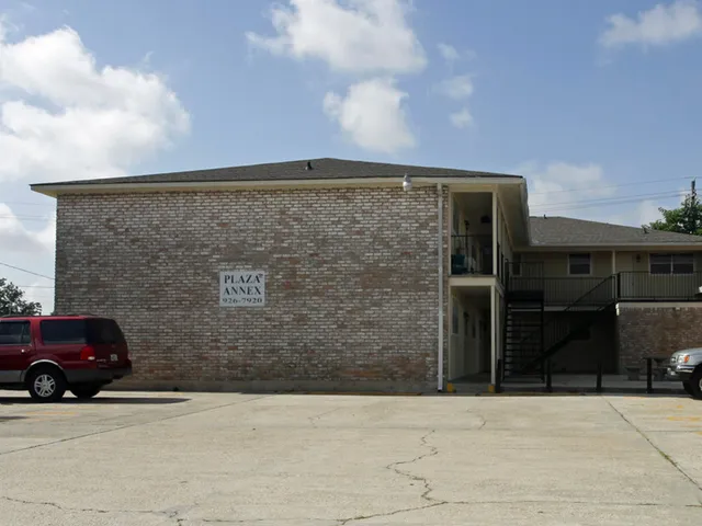 a car parked in front of a building