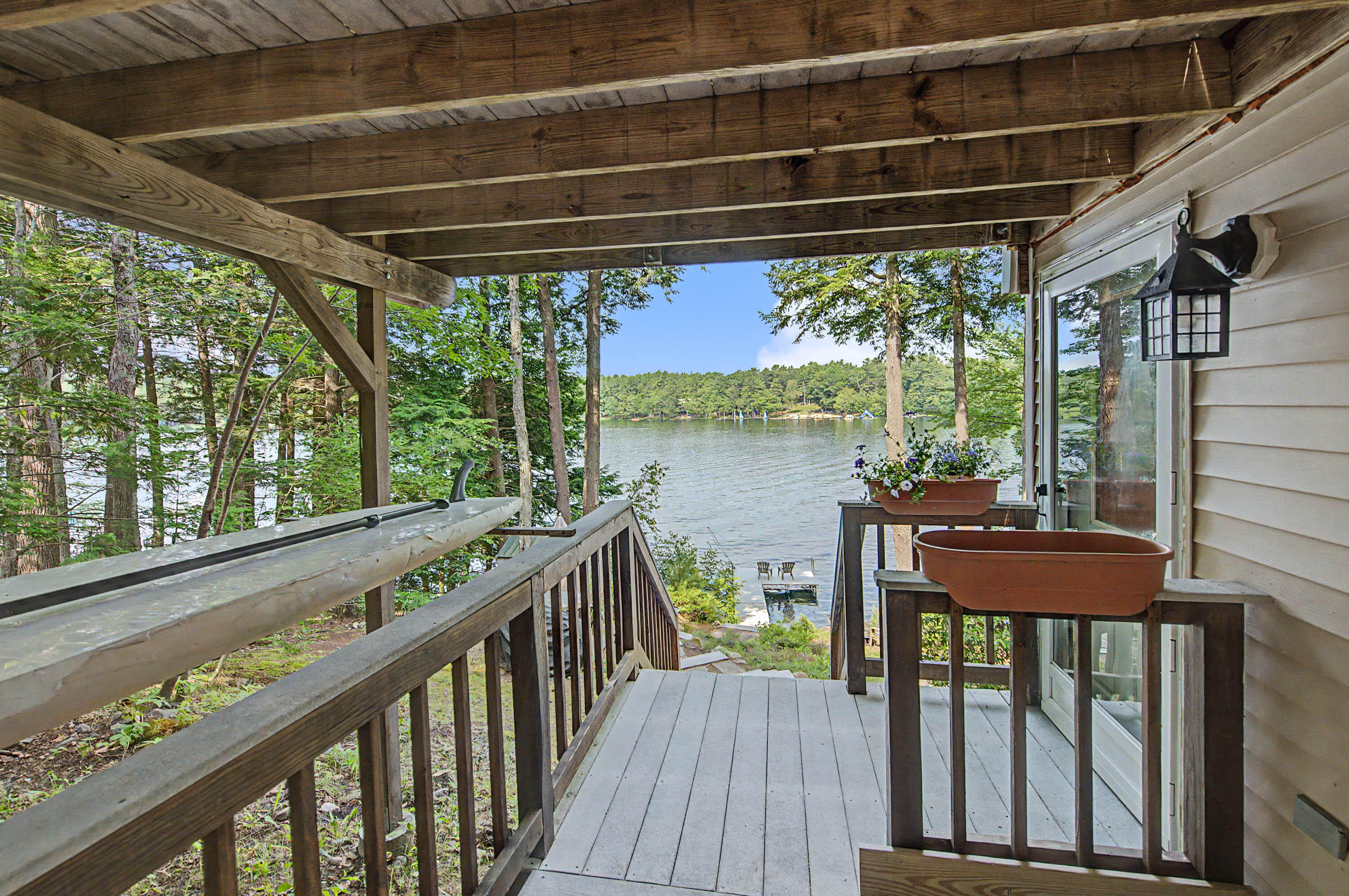 137 Coffee Pond Road Casco, ME 04015 - Photo 19 of 20 Bedroom 3 door to landing and lake front