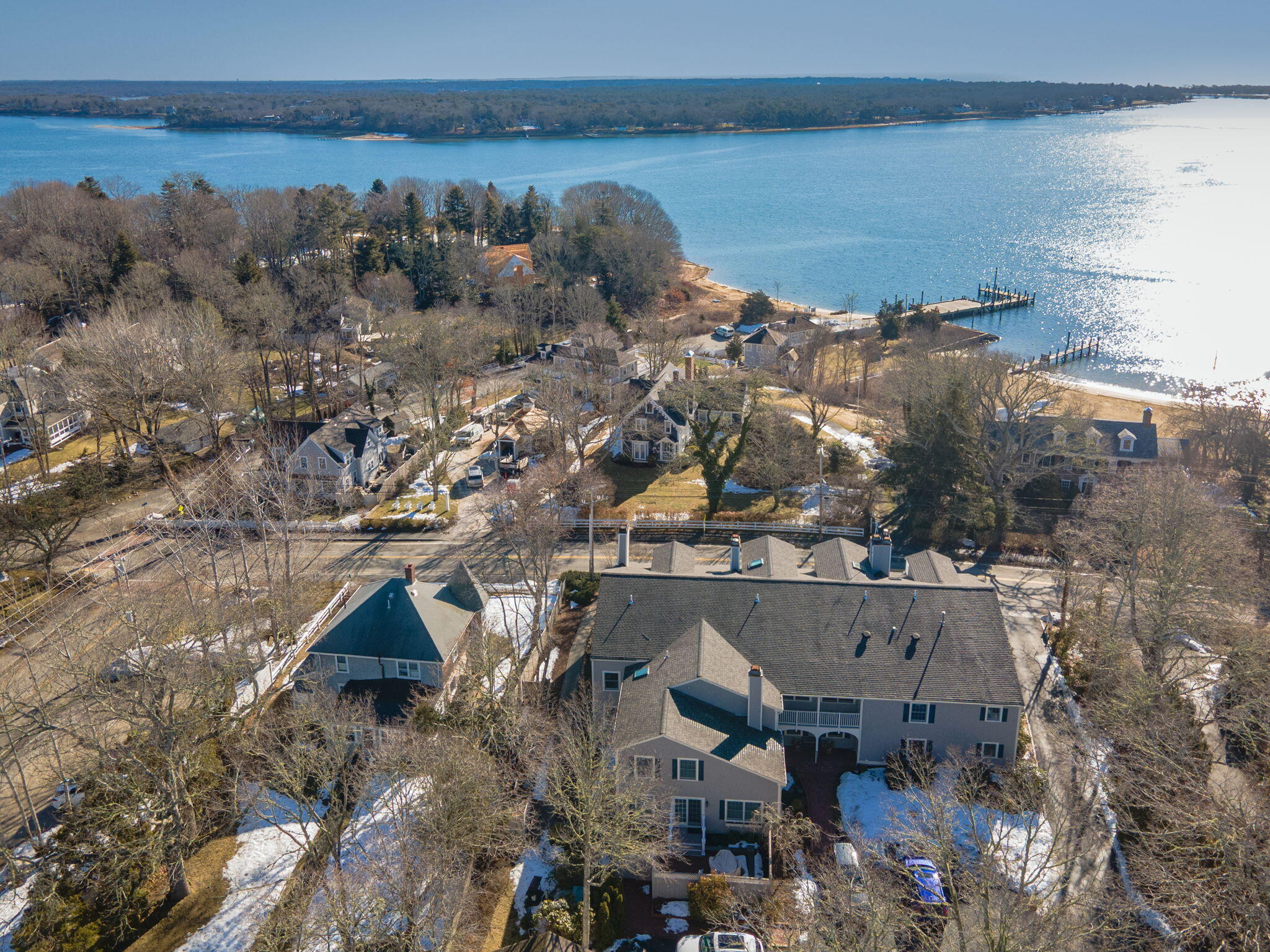 925 Main Street, Unit 3 Cotuit, MA 02635 - Photo 40 of 55 an aerial view of multiple house