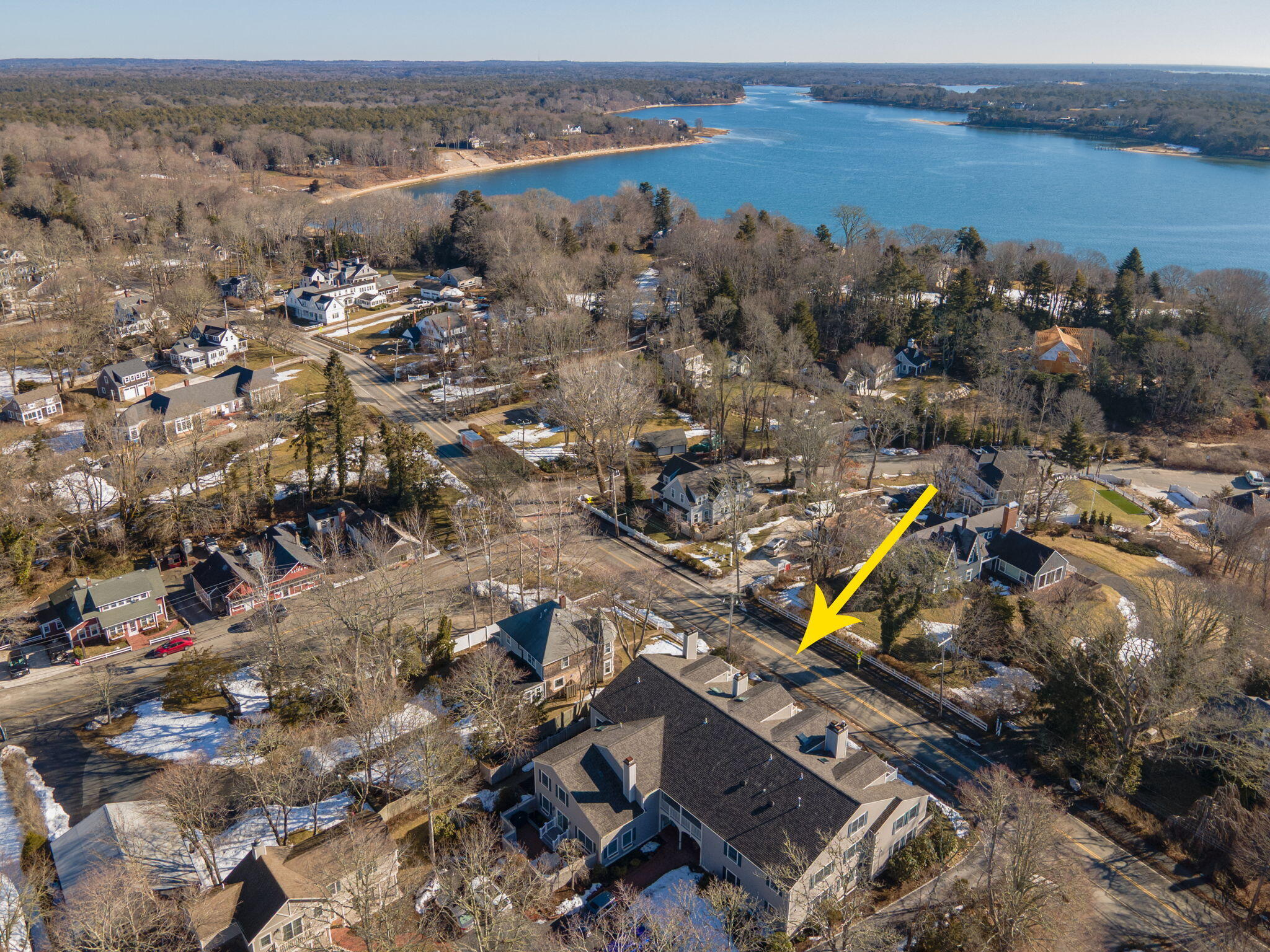 925 Main Street, Unit 3 Cotuit, MA 02635 - Photo 43 of 55 an aerial view of multiple house