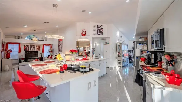 a storage room with washer and dryer