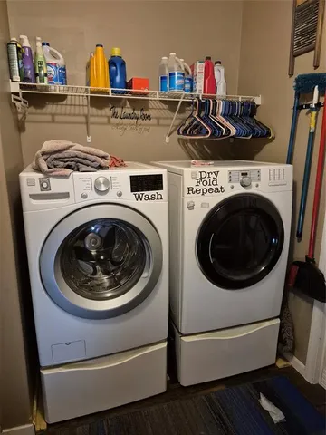 a view of a park with a tree