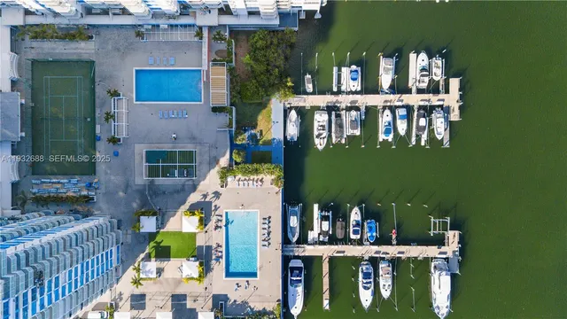 a view of a city with a lake