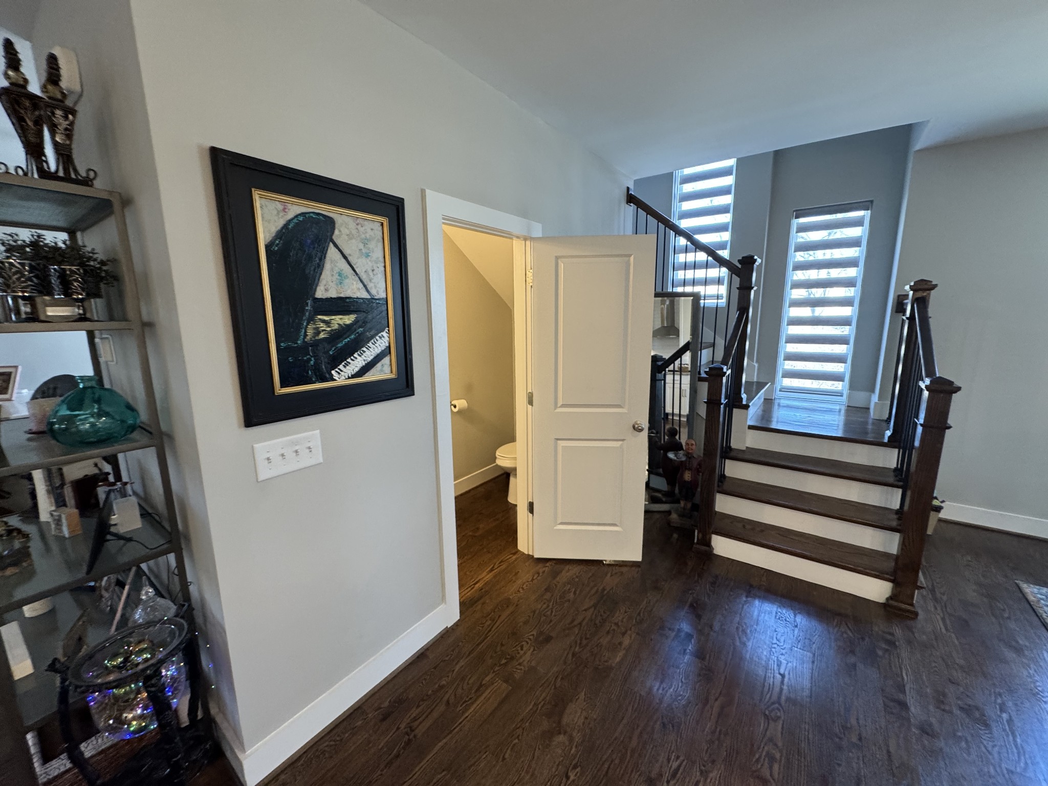 40 Hubbard Street Nashville, TN 37210 - Photo 22 of 96 a view of a hallway with wooden floor and closet