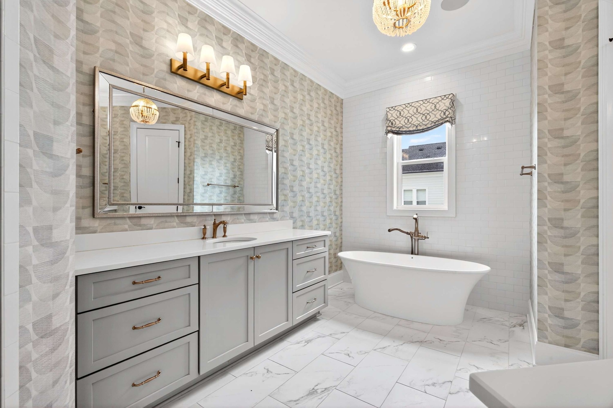 165 Front Street Franklin, TN 37064 - Photo 52 of 63 a spacious bathroom with a bathtub sink and mirror