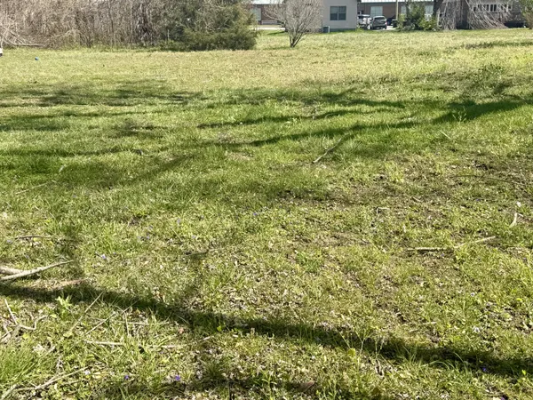 a view of a big yard with wooden fence