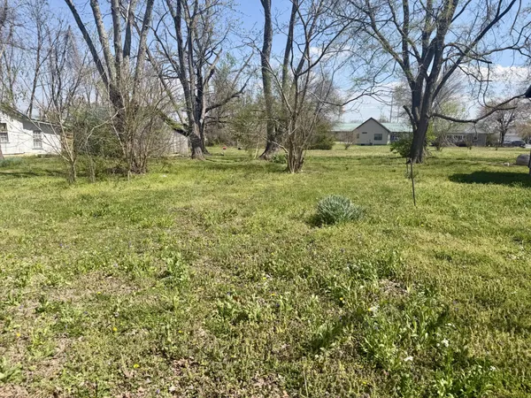 a view of outdoor space with trees all around