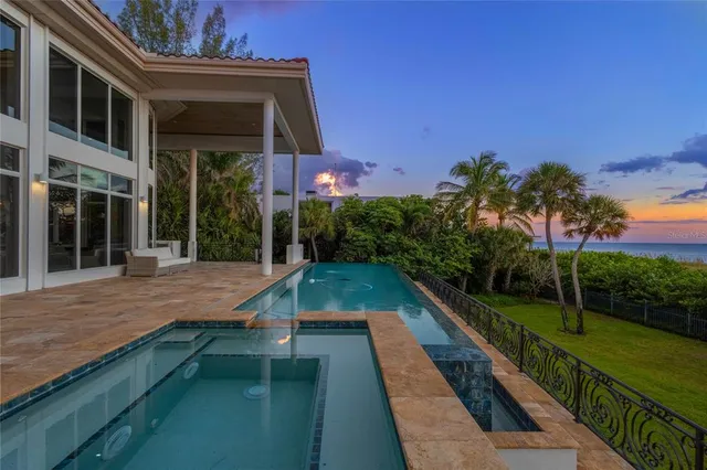 a view of a porch with a bench