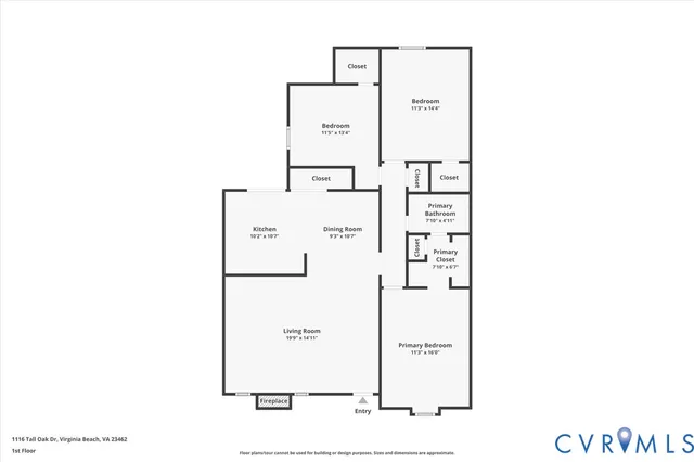 $315,000 | 1116 Tall Oak Drive, Virginia Beach, VA 23462