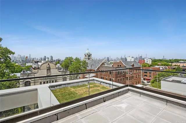 a view of balcony with city view
