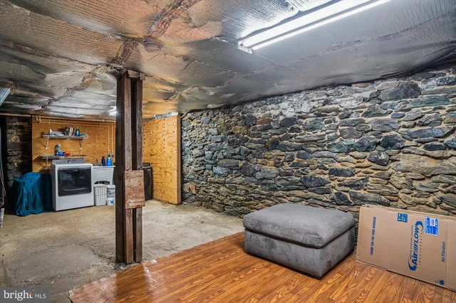 a view of storage and utility room