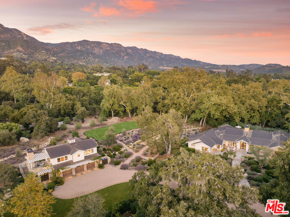 1779 Glen Oaks Drive Montecito, CA 93108 - Photo 2 of 32 a view of a town with mountains in the background