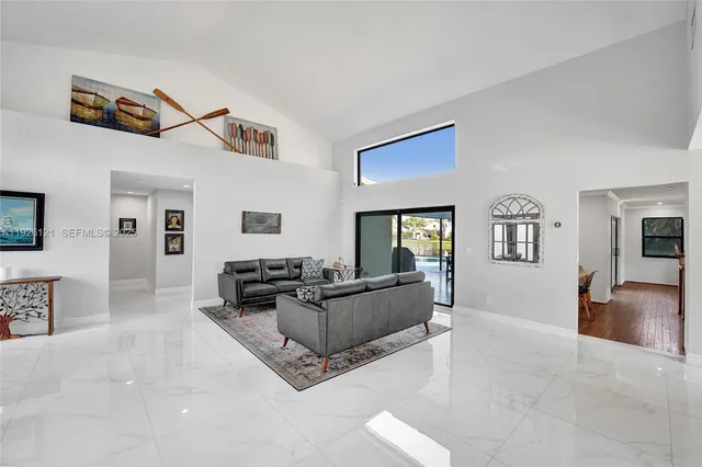 a workspace with furniture and window