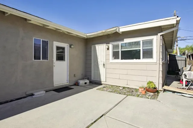 a front view of a house