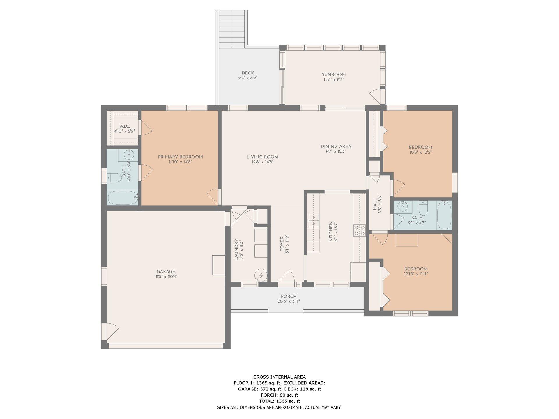 672 Kessler Mill Road Salem, VA 24153 - Photo 44 of 44 a picture of a floor plan