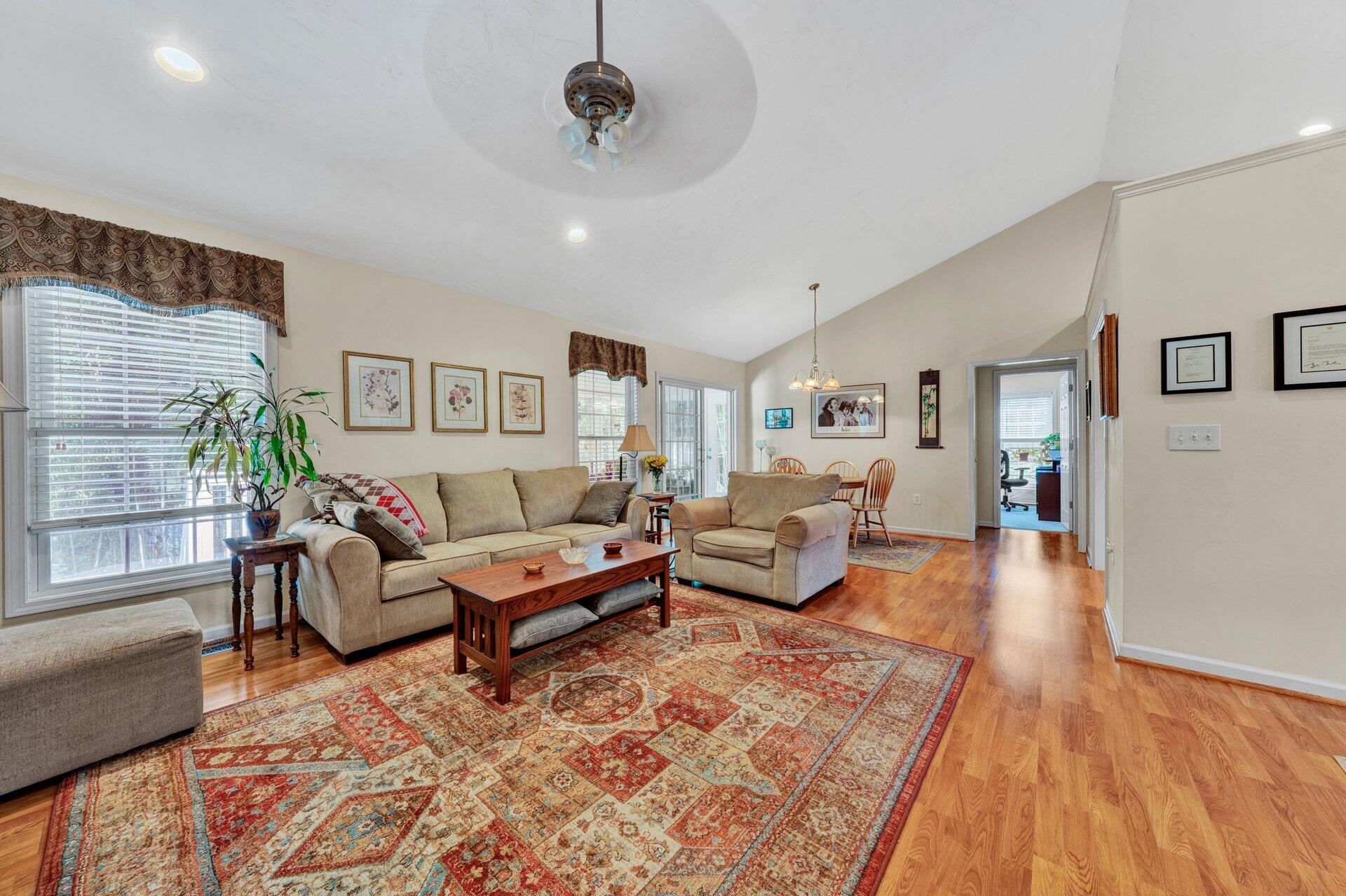672 Kessler Mill Road Salem, VA 24153 - Photo 5 of 44 a living room with furniture and a wooden floor