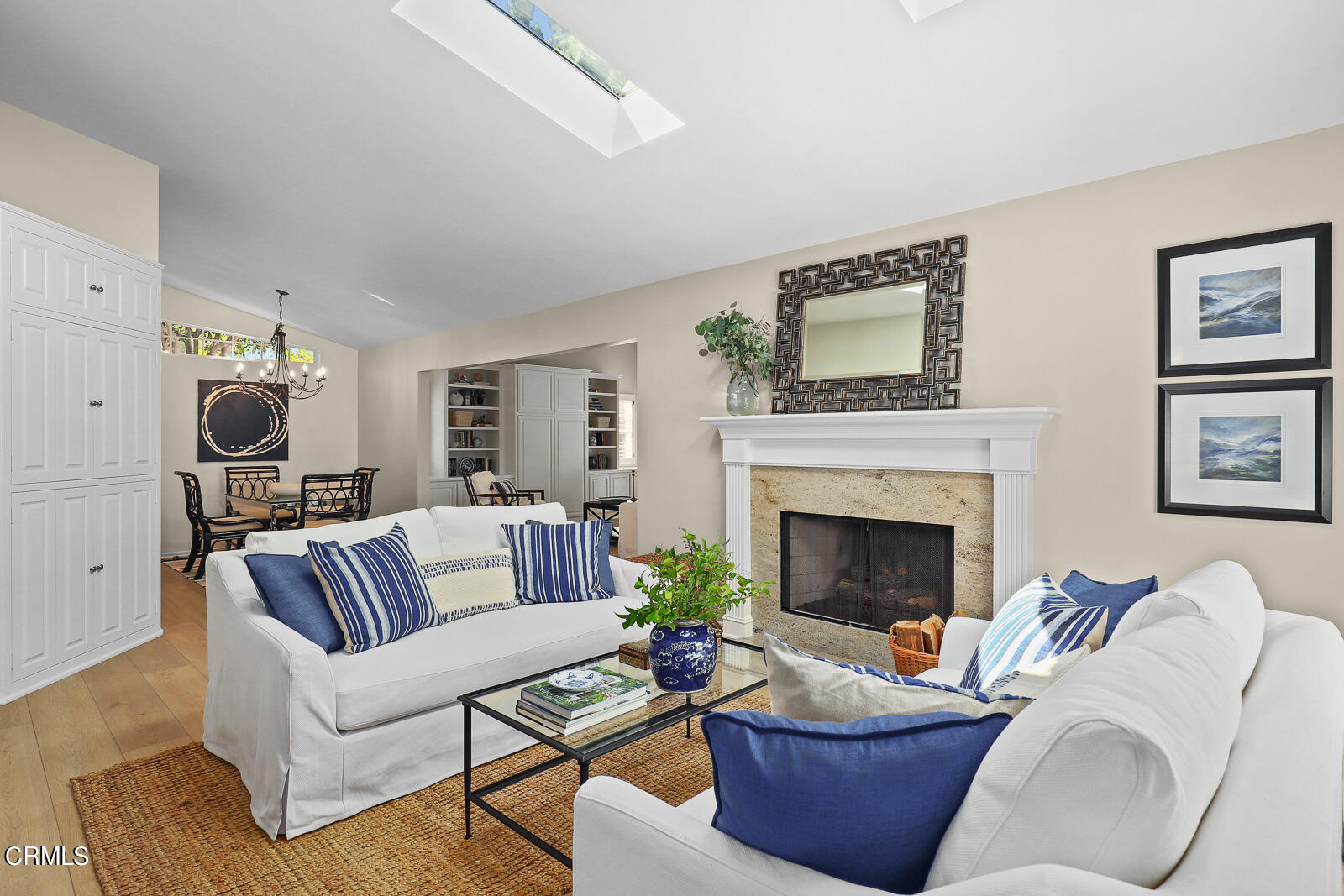 1535 Washburn Road Pasadena, CA 91105 - Photo 10 of 31 a living room with furniture and a fireplace