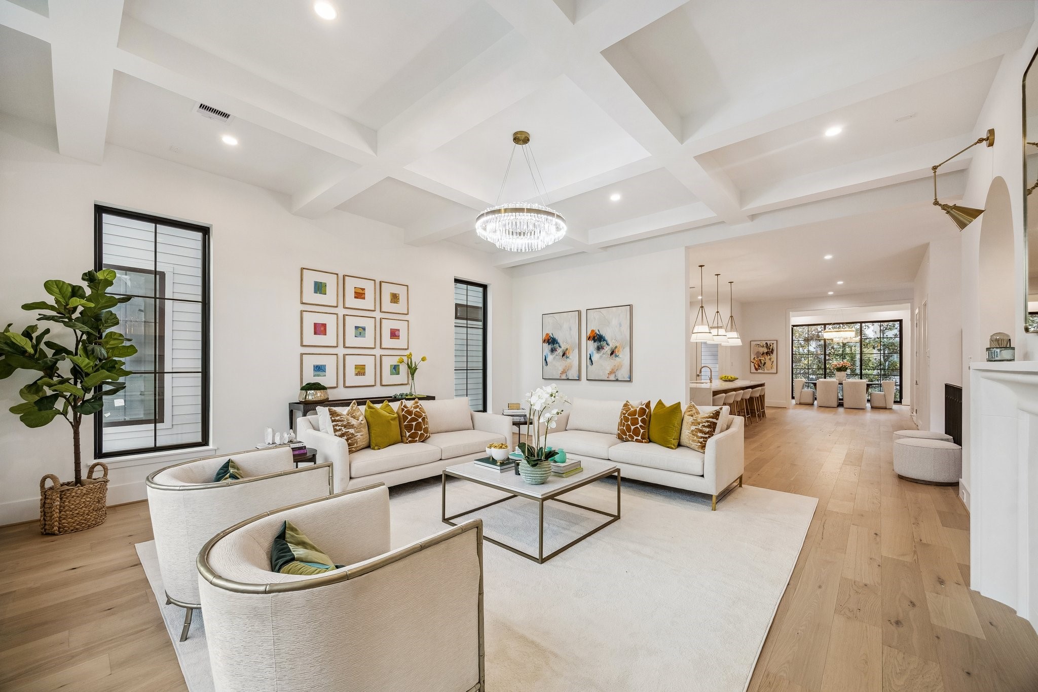 4034 Lanark Lane Houston, TX 77025 - Photo 7 of 32 Beautifully designed open concept living space that blends modern elegance with warmth and comfort.