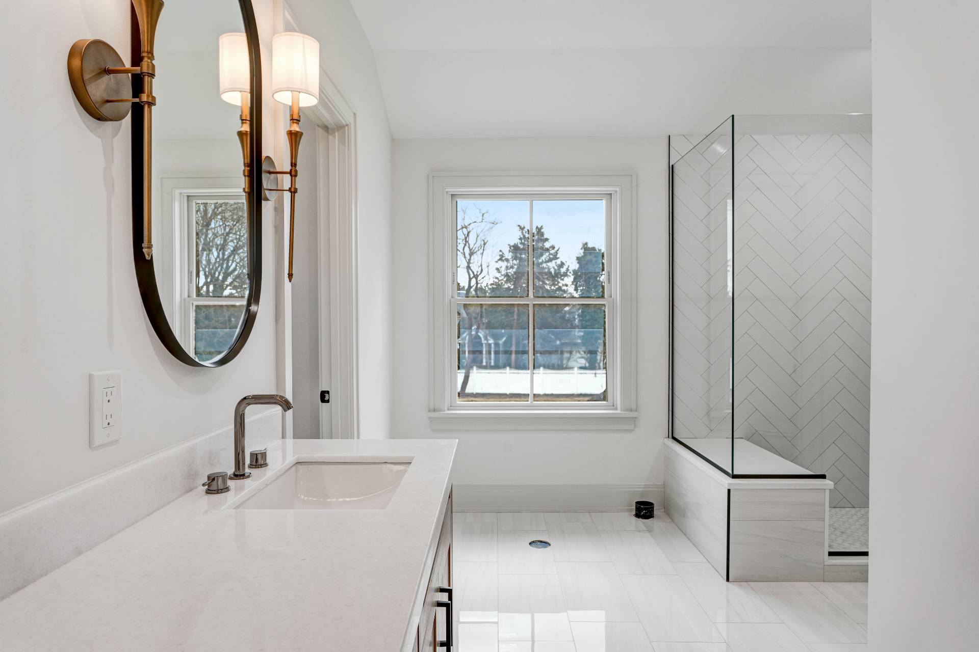 93 South Country Road Remsenburg, NY 11960 - Photo 10 of 27 a bathroom with a tub sink and mirror