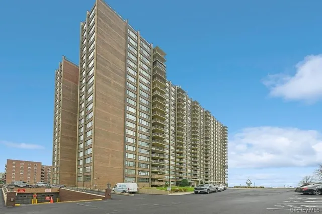 a front view of a building