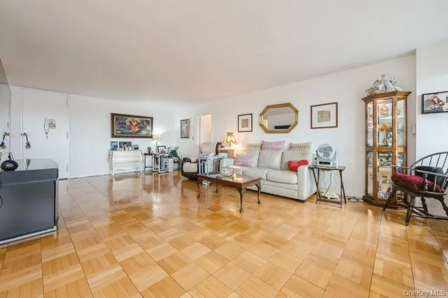 a living room with furniture and window