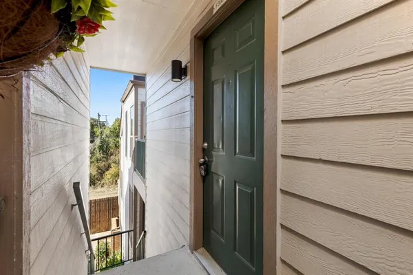 a view of front door