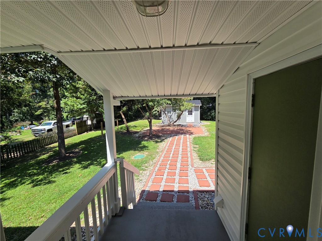 3918 Wood Dale Road Chester, VA 23831 - Photo 19 of 28 a view of swimming pool from a balcony