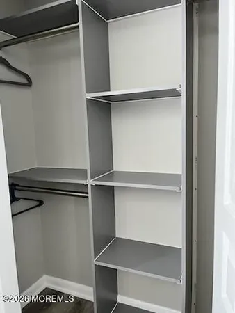 a close view of closet