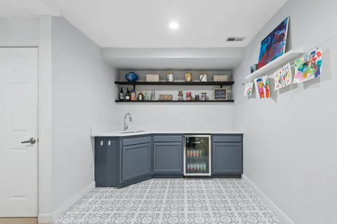 a room with storage and utility