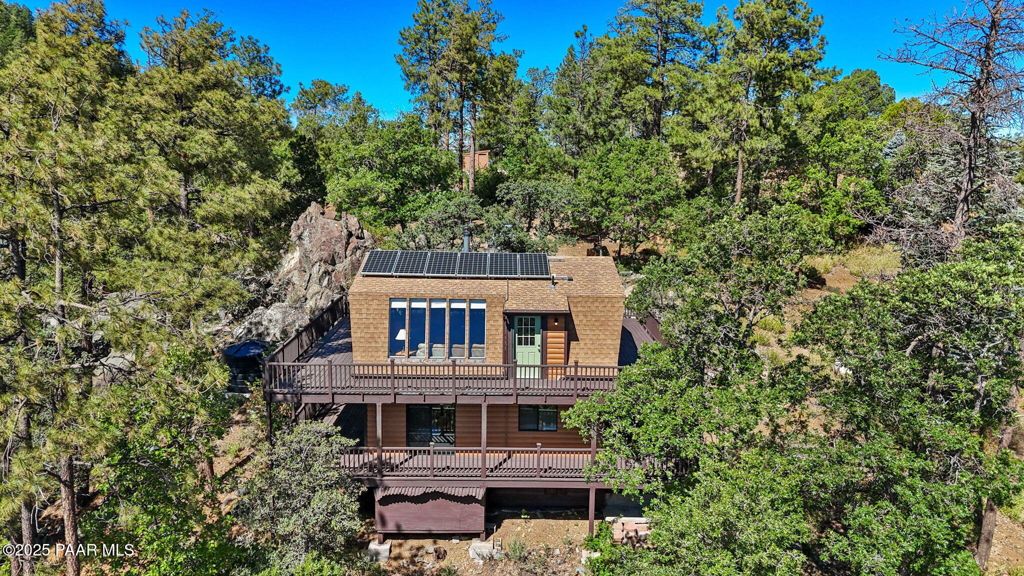 3880 East Refuge Hideout Road Prescott, AZ 86303 - Photo 25 of 35 25-Aerial Back