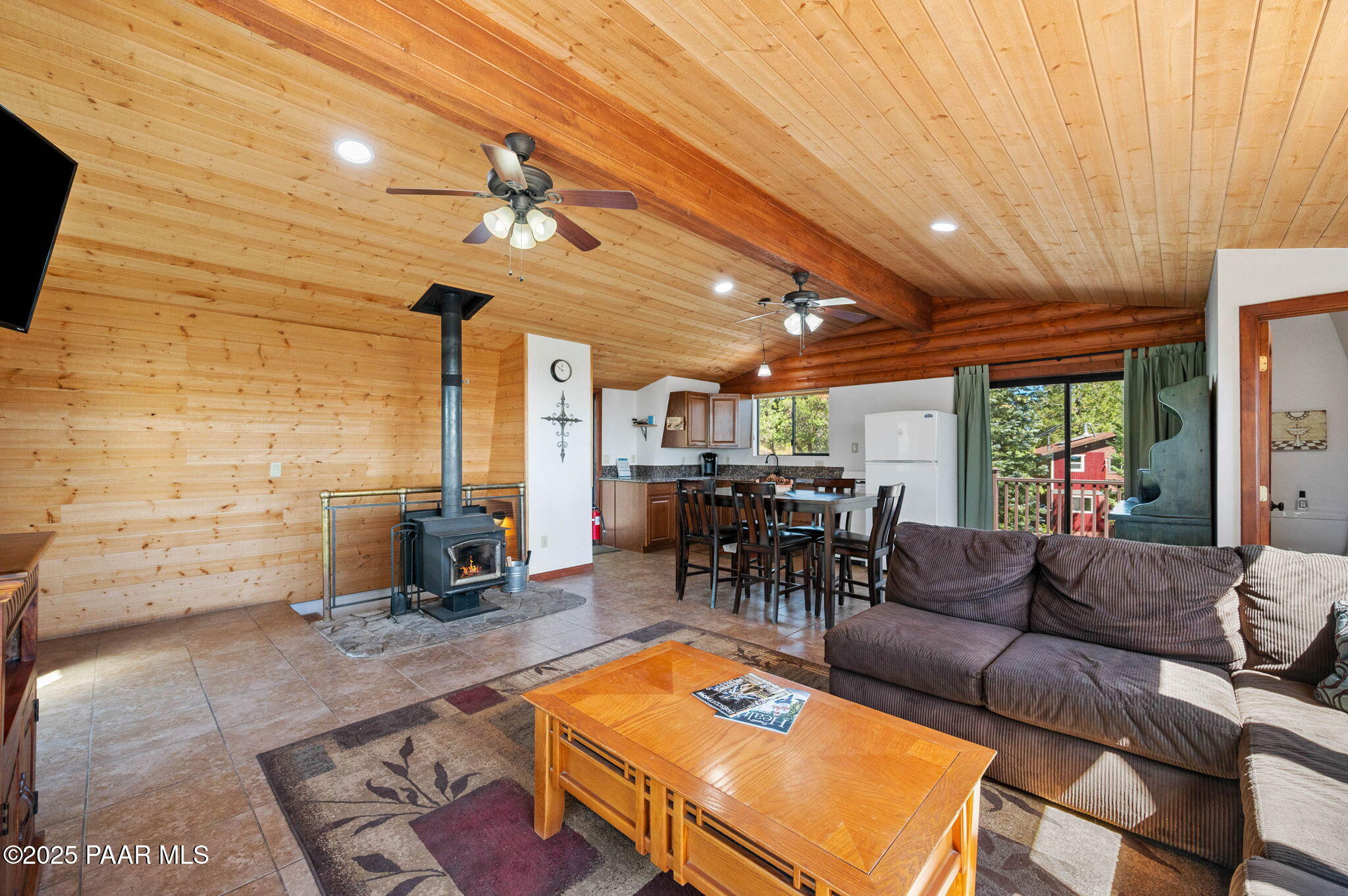3880 East Refuge Hideout Road Prescott, AZ 86303 - Photo 9 of 35 9-Living Room to Dining Room