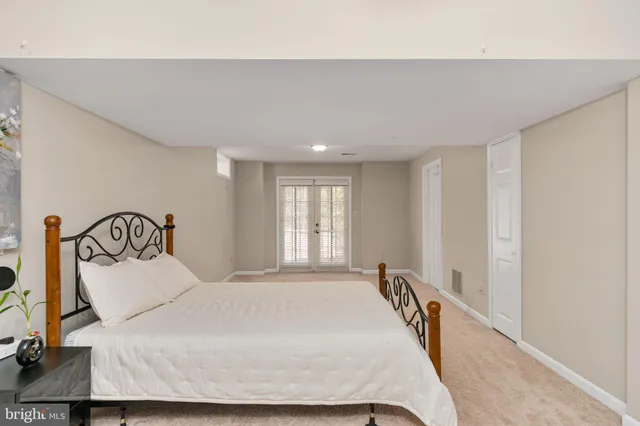 a garden view with a seating space