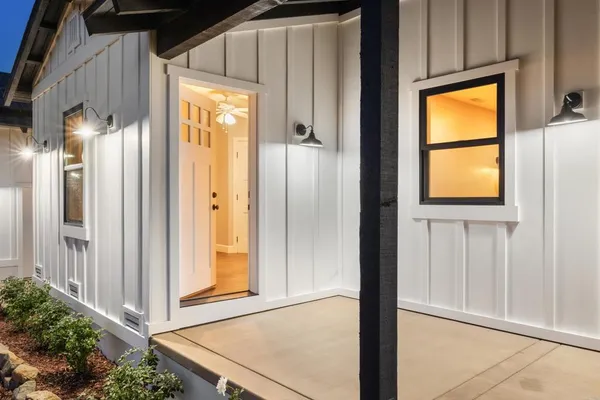 a view of front door